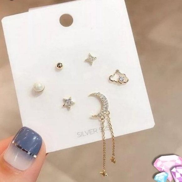 🍒 925 Skies Earrings Set (6 piece) - Picture 2 of 6